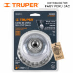 Escobilla tipo copa 4″ Truper 100855