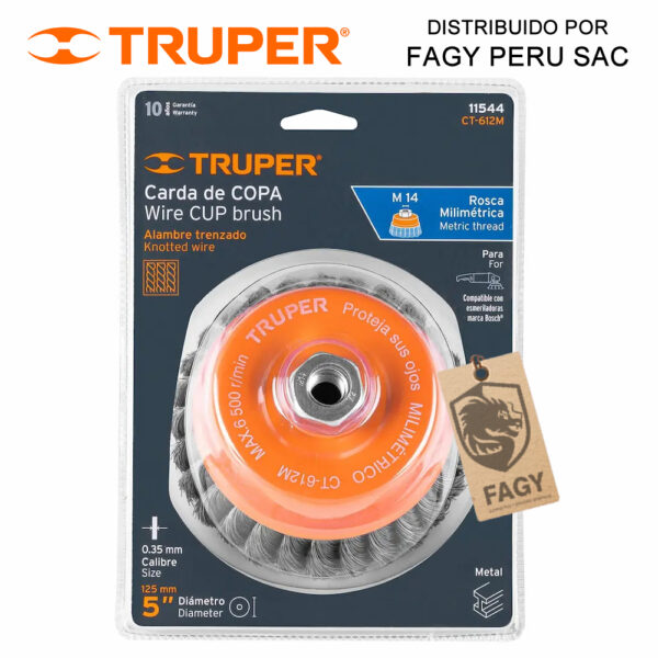 Escobilla tipo copa 5″ Truper 11544 Escobilla tipo copa 5″ Truper 11544