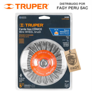 Escobilla tipo plato 5″ Truper 14189