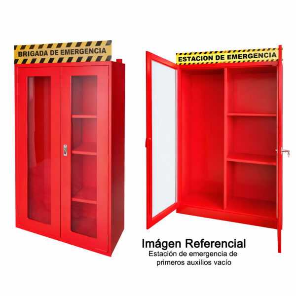 Estación de emergencia de primeros auxilios vacío Estación de emergencia de primeros auxilios vacío