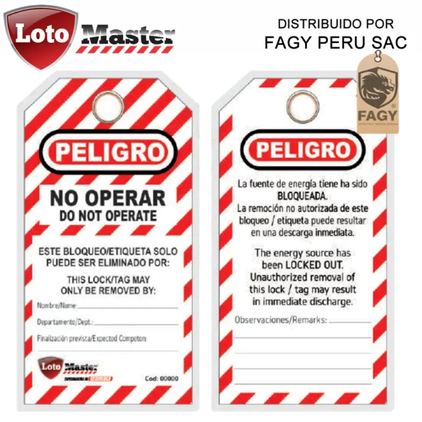 Etiqueta de pvc Loto Master
