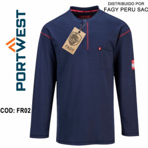 Camiseta Bizflame Henley FR02 - Imagen 1