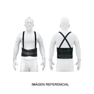 Faja lumbar con tercer cinturón talla M Truper 14216
