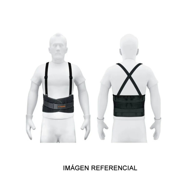 Faja lumbar con tercer cinturón talla M Truper 14216