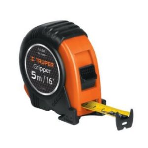 Flexómetro Gripper contra impactos 5m cinta 19mm Truper