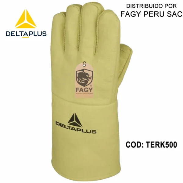 Guante anti corte y calor 500°C Deltaplus TERK500