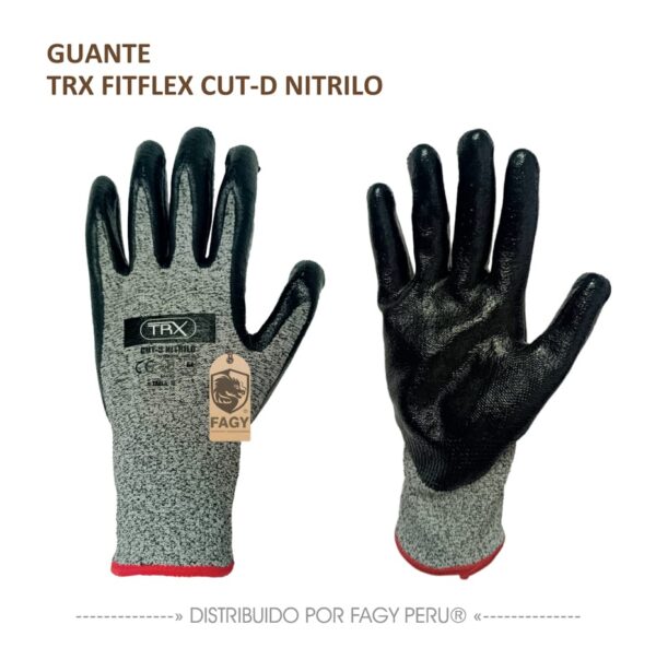 Guante anticorte con palma de nitrilo TRX Guante anticorte con palma de nitrilo TRX