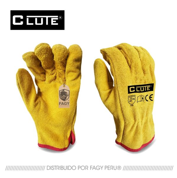 Guante conductor carnaza mostaza de 10″ clute Guante conductor carnaza mostaza de 10″ clute