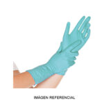 Guantes de nitrilo verde libre de polvo R&G
