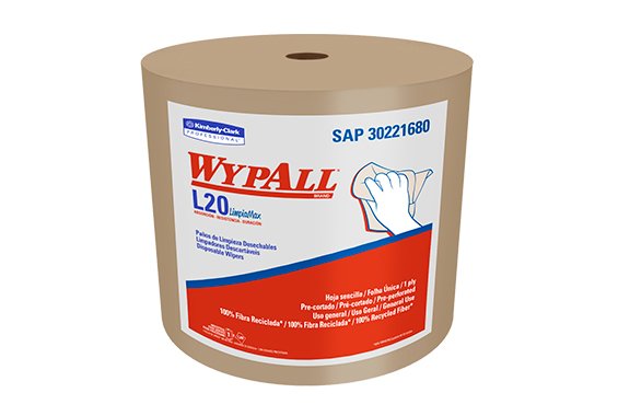 L20-WypAll-Rollo-Jumbo-300mts-565-x-380 Paños de limpieza desechables L20