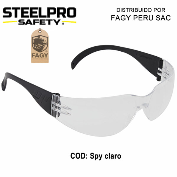 Lente de seguridad Spy claro Steelpro