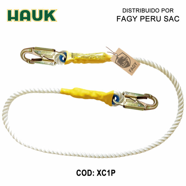 Línea De Conexión De Cabo De 5-8″ Con Dos Ganchos De 3-4″ HAUK