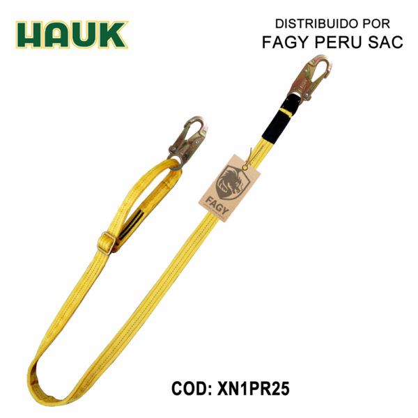 Línea De Conexión Regulable De 2.50 M Y Dos Ganchos De 3-4″ HAUK
