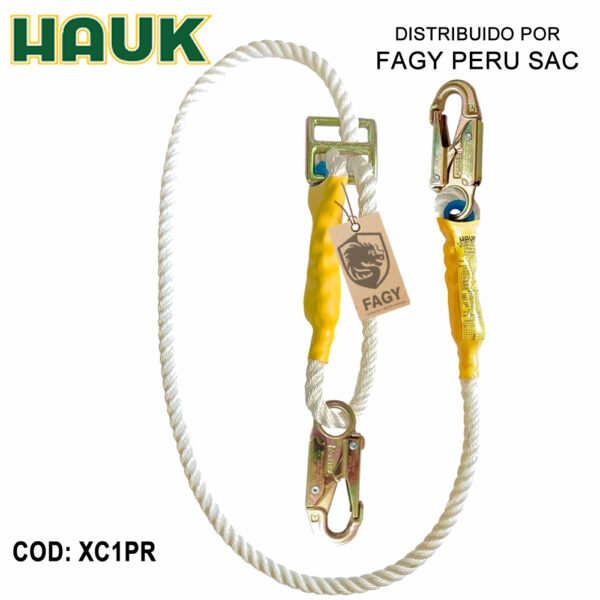Línea De Conexión Regulable De Cabo Torcido De 5-8″ Con Dos Ganchos De 3-4″ HAUK