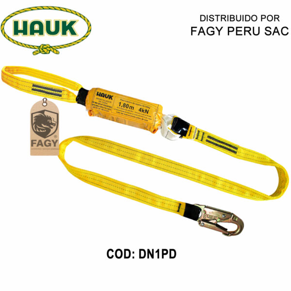 Linea conexiòn 1.8m, amortiguador, 1 anilla dielectrica,1 gancho 3-4 HAUK DN1PD
