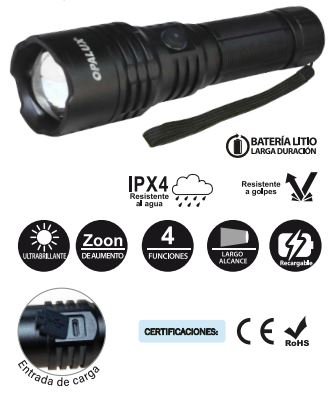 Linterna táctica 25w Opalux 8085 Linterna táctica 25w Opalux 8085