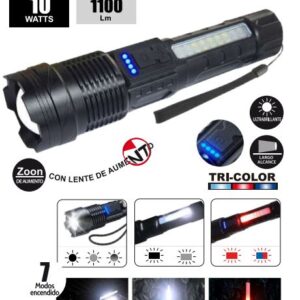 Linterna táctica recargable 10w Opalux OP-6645