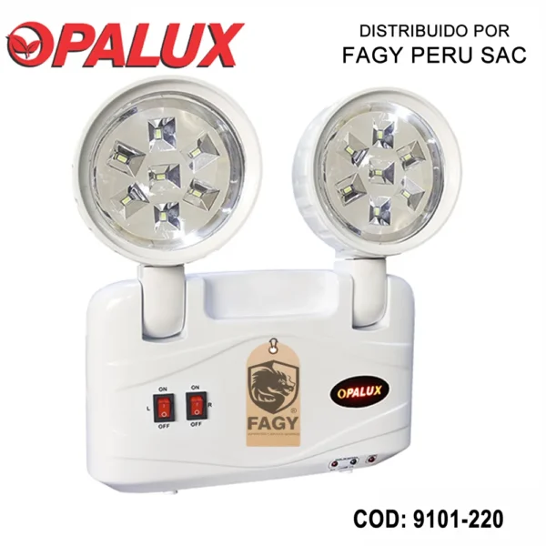 Luz de emergencia 14 leds 8 horas opalux 9101-220 led