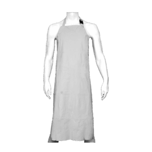 MANDIL DE PVC BLANCO