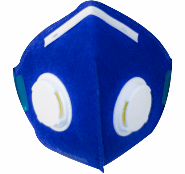 MASCARILLA CONTRA PARTICULAS AZUL FFP-2 CON 2 FILTROS DESECHABLE