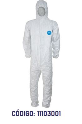 Mameluco blanco desechable TRX 1000 Mameluco blanco desechable TRX 1000