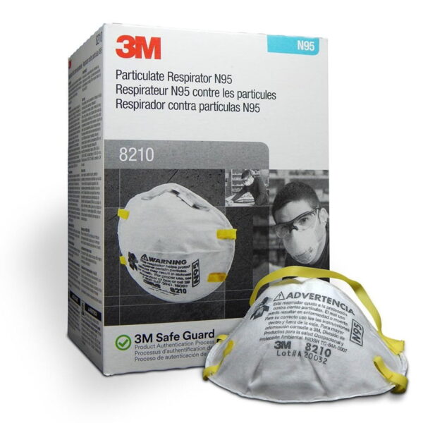 Mascarilla 8210 N95 Caja por 20 unidades