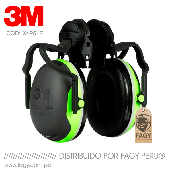 Orejera 3M Peltor X4P51E Adaptable a Casco Minero Orejera 3M Peltor X4P51E Adaptable a Casco Minero