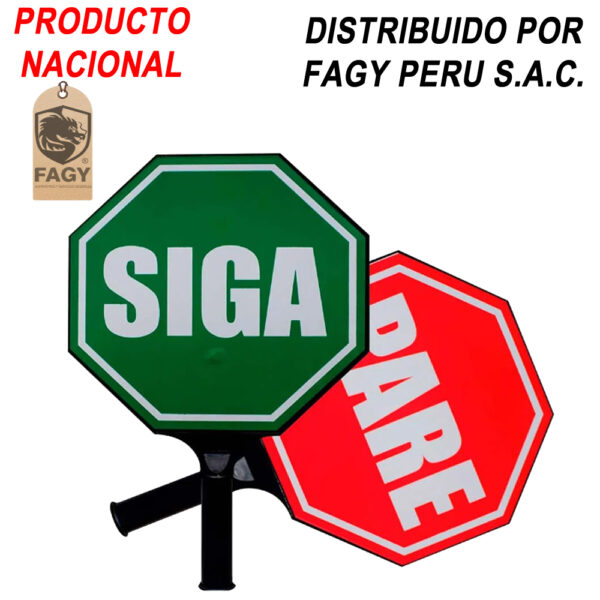 Paleta pare y siga pvc