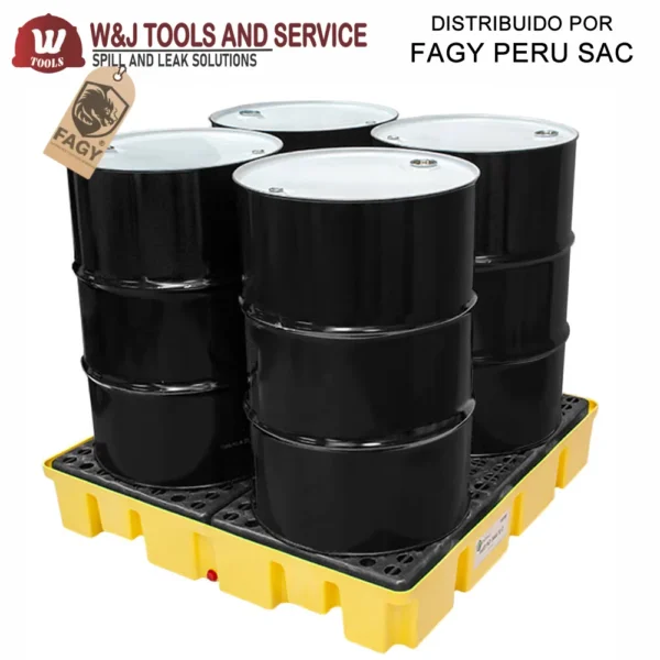 Pallet antiderrame para 4 cilindros 5400-YE Pallet antiderrame para 4 cilindros 5400-YE