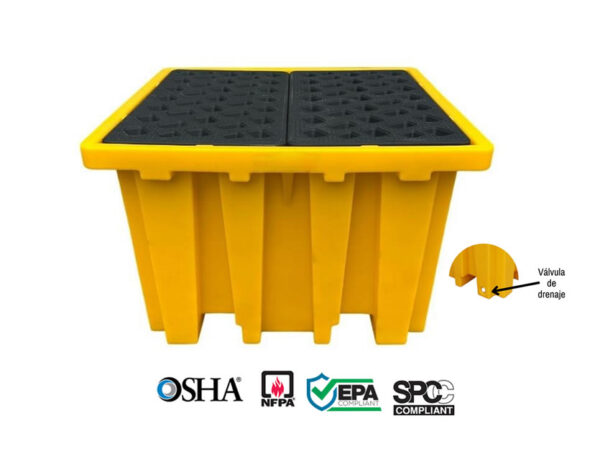 Pallet antiderrame para IBC de 135cm Pallet antiderrame para IBC de 135cm