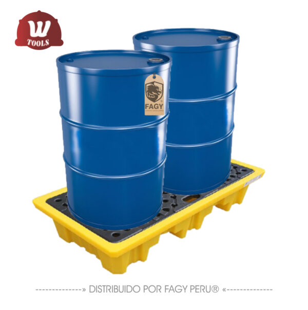 Pallet de contención 2 cilindros SP-2DP-R Pallet de contención 2 cilindros SP-2DP-R