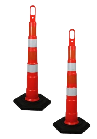 Poste de trafico vial color naranja Galo Poste de trafico vial color naranja Galo