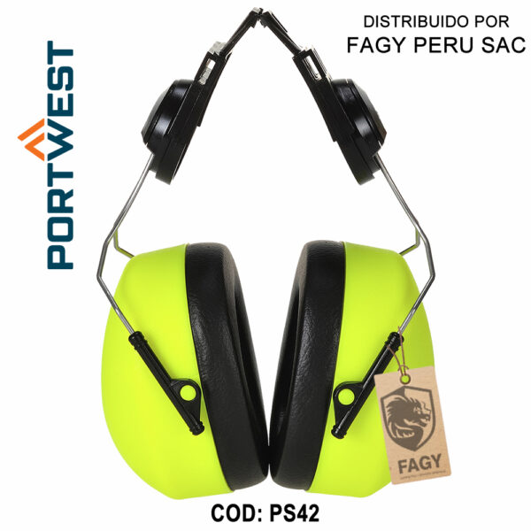 Protector auditivo de alta visibilidad Clip on SNR 26 dB PS42