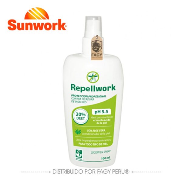 Repelente ocupacional 100 ml repellwork Sunwork Repelente ocupacional 100 ml repellwork Sunwork