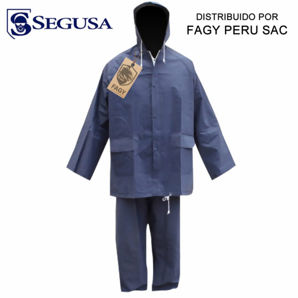 Set casaca-pantalon pvc liviano azul