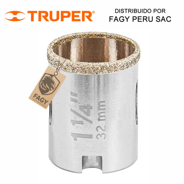 Sierra copa con diamante 1-1-4″ Truper 17128 Sierra copa con diamante 1-1/4″ Truper 17128