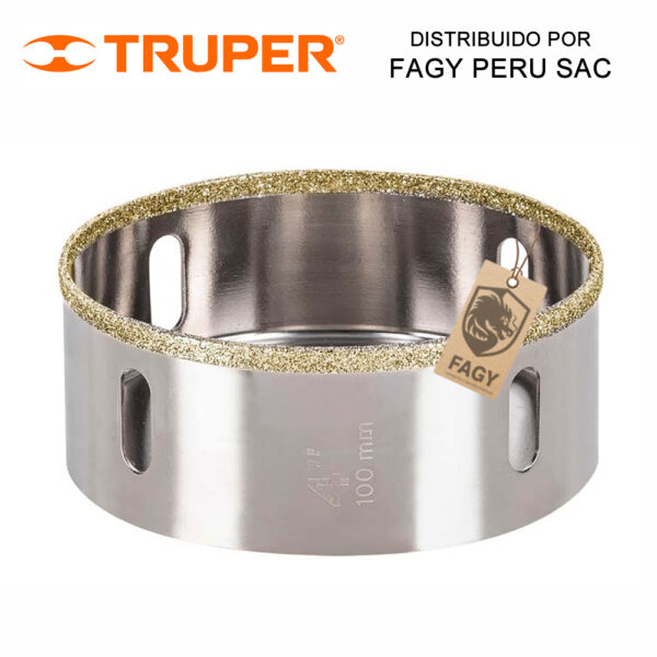 Sierra copa con diamante 4″ Truper 17139-2 Sierra copa con diamante 4″ Truper 17139