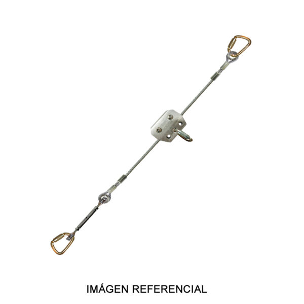 Sistema de Línea de Vida Flexible Horizontal de Cable de Acero