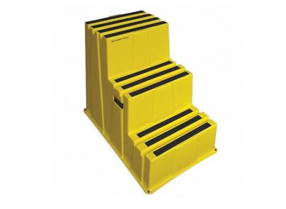 Taburete plástico 3 pasos marca Grainger Taburete plástico 3 pasos marca Grainger