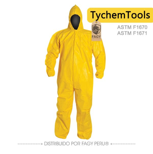 Traje TychemTools Para Quimicos y Riesgos Biológicos Traje TychemTools Para Quimicos y Riesgos Biológicos