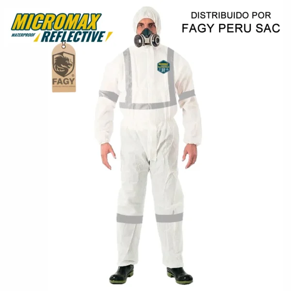 Traje Tyvek Blanco Micromax Waterproof Reflective Traje Tyvek Blanco Micromax Waterproof Reflective
