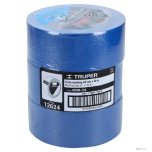 Cinta masking tape azul de 2" x 50 m para pintor Truper 12624 - Imagen 1