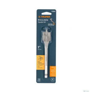 Broca plana de manita 1" para madera, Truper 11384 - Imagen 1