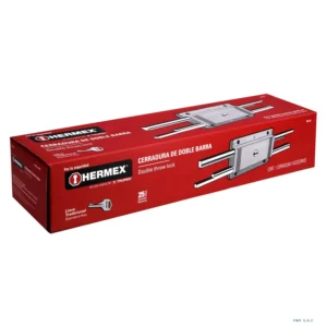 Cerradura doble barra, doble cerrojo, HERMEX 43501 - Imagen 1