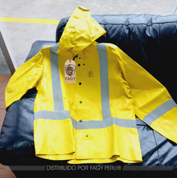 casaca tela enjebada amarillo nitrilo c ref con capucha spro cod 02120047