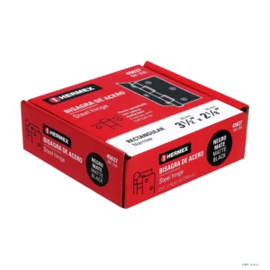 Bisagra rectangular 3-1/2" negra, HERMEX 45637 - Imagen 1