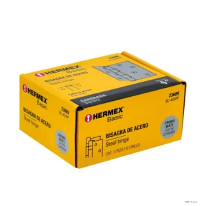 Bisagra cuadrada 4", satinado, cabeza plana, BASIC 23689 - Imagen 1