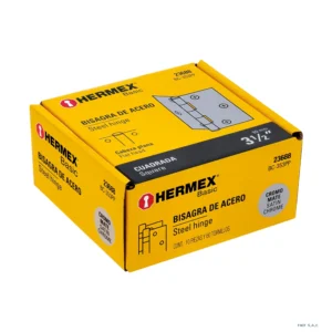 Bisagra cuadrada 3-1/2", satinado, cabeza plana, BASIC 23688 - Imagen 1