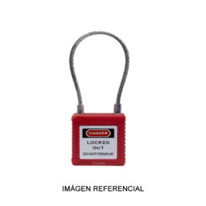 Candado de seguridad compacto con cable loto master PDLC-150RD001