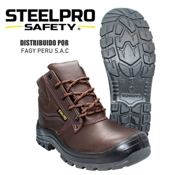 Botin Worker Marron Steelpro